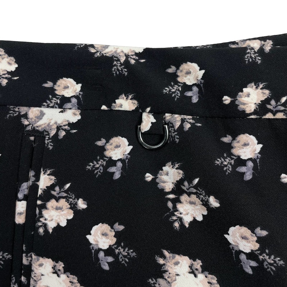 ADRIANNA PAPELL Floral Slim Fit Ankle Pant Sz 10 - Picture 5 of 7